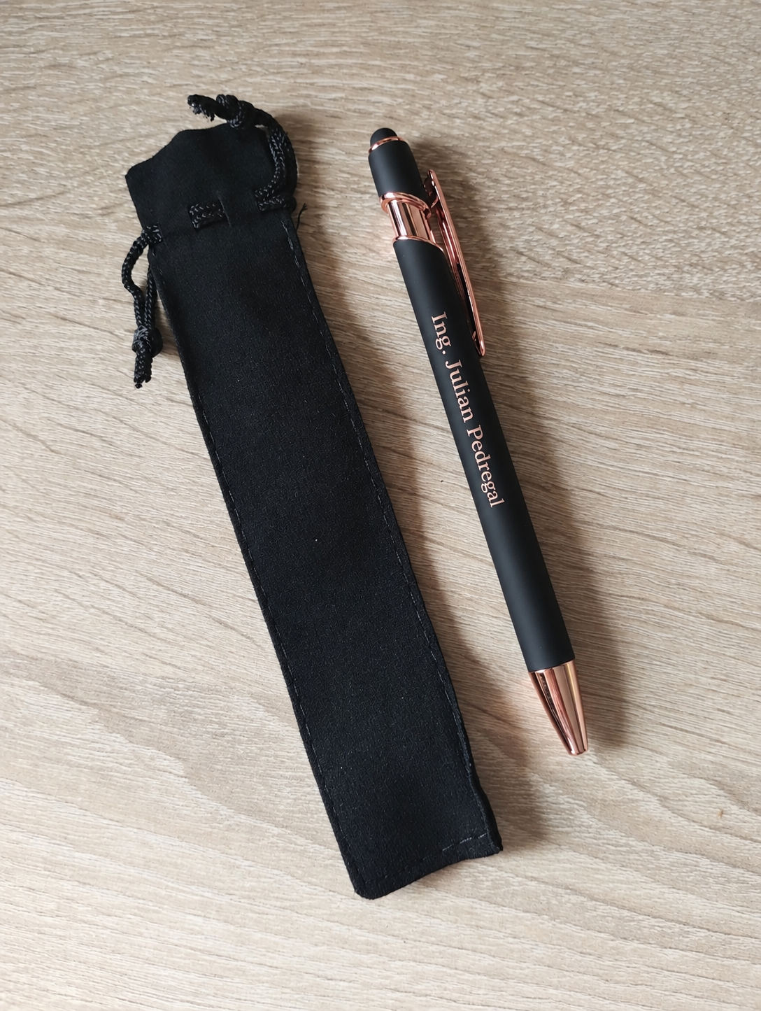 Bolígrafo personalizado con grabado laser Night