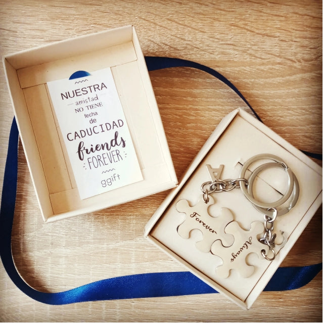 ALWAYS FOREVER (INCLUYE 2 LETRAS) — Llavero personalizado | GGIFT