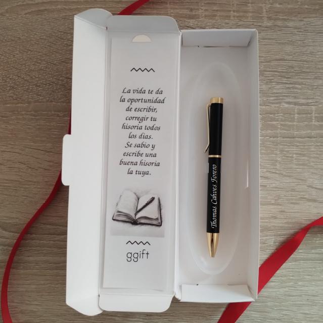 Bolígrafo personalizado con grabado laser GOLDEN