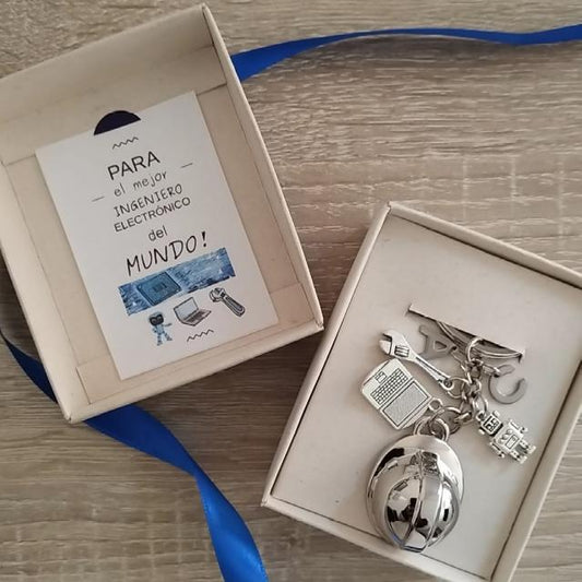 Llavero ingeniero electrónico MEGA — Llavero personalizado | GGIFT