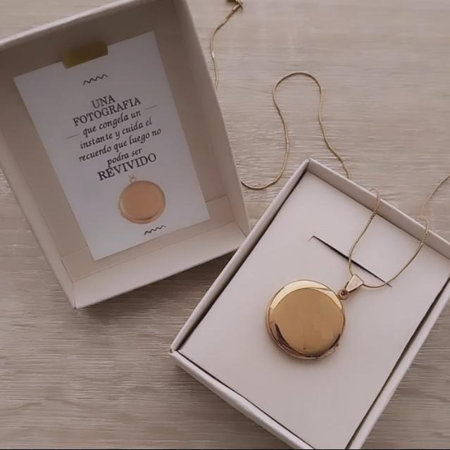 Relicario con Fotos personalizadas GOLDEN — Collar personalizado | GGIFT