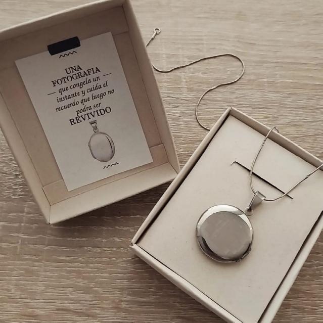 Relicario con Fotos personalizadas SILVER — Collar personalizado | GGIFT