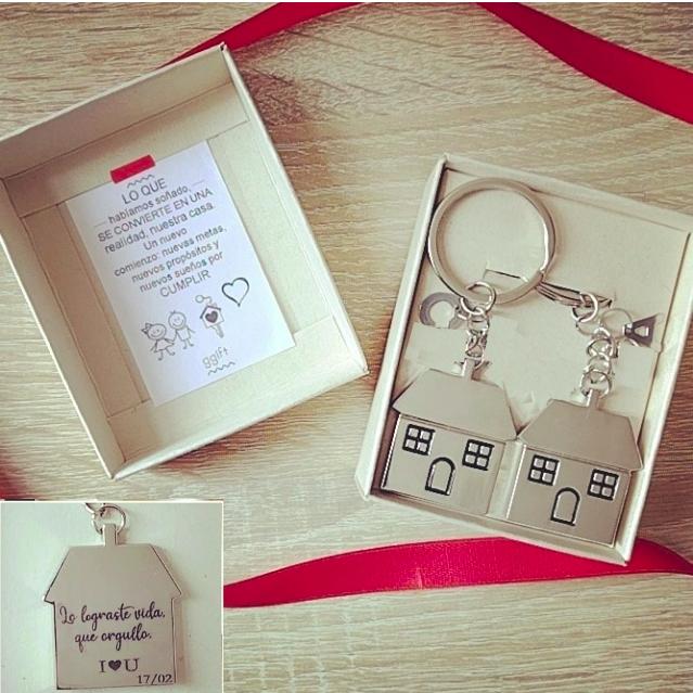 DUO LINDO HOGAR (INCLUYE 1 LETRA EN CADA LLAVERO Y GRABADO ) — Llavero personalizado | GGIFT
