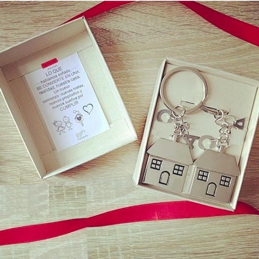 DUO LINDO HOGAR (INCLUYE 2 LETRAS EN CADA LLAVERO) — Llavero personalizado | GGIFT