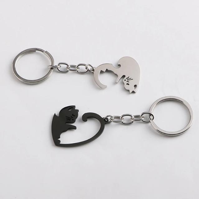 CAT PAIR (INCLUYE 4 LETRAS) — Llavero personalizado | GGIFT