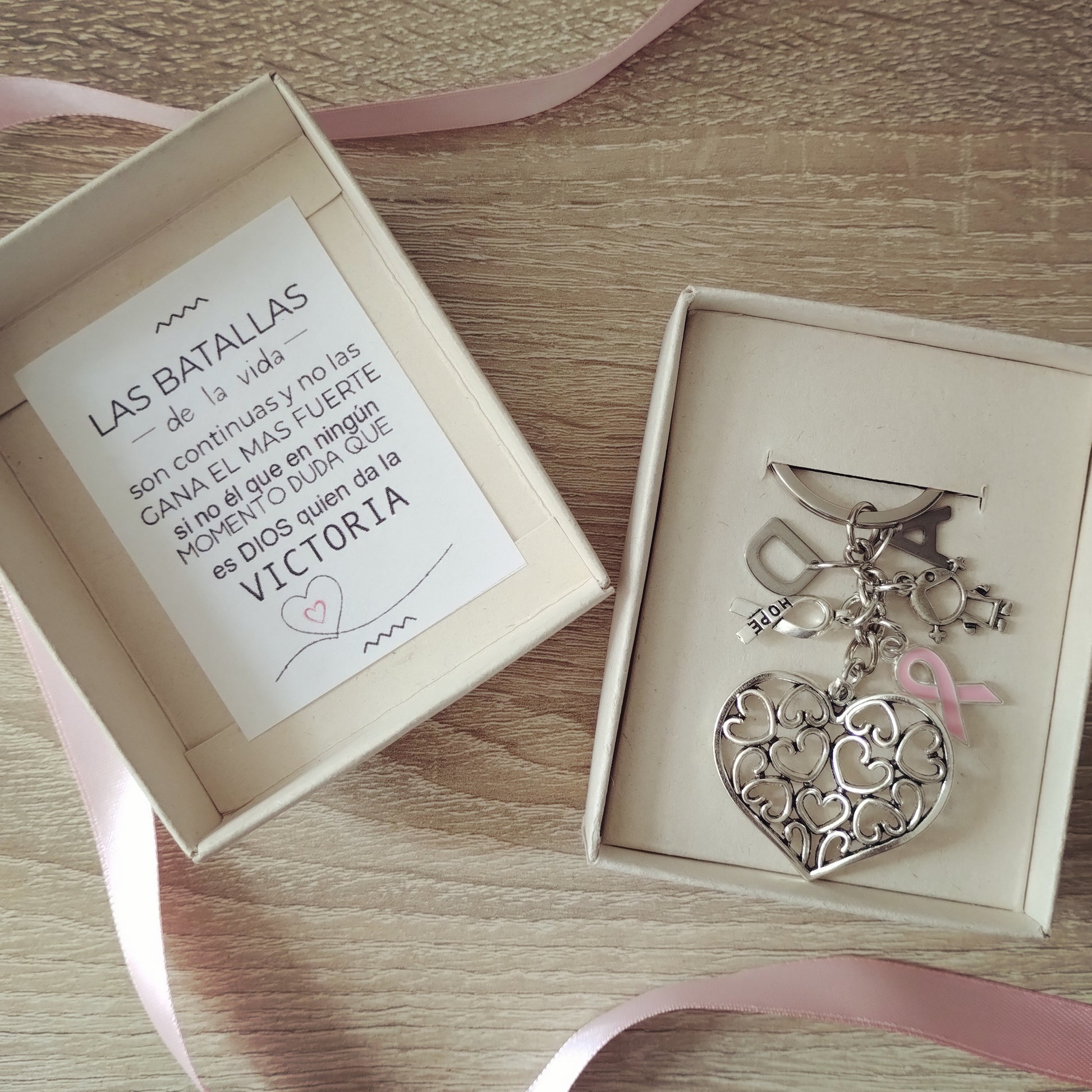 LLavero lucha contra el Cancer VICTORIA PLUS — Llavero personalizado | GGIFT