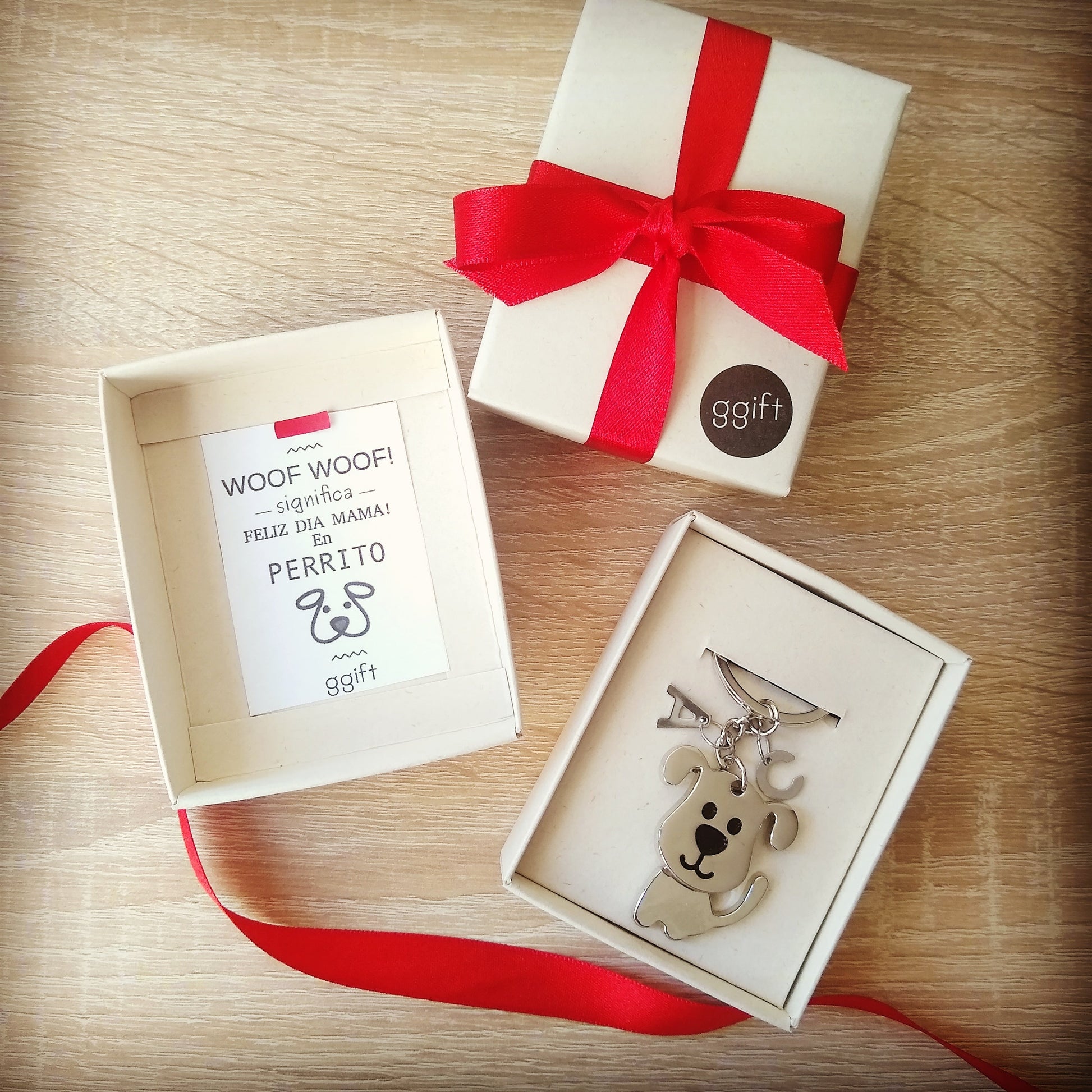 LLavero Perrito WOOF WOOF — Llavero personalizado | GGIFT