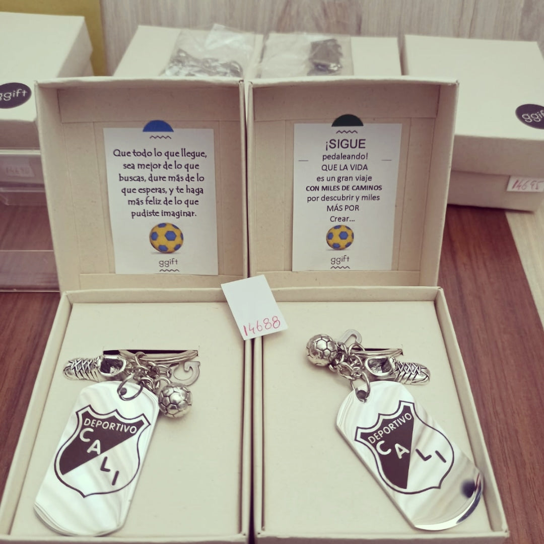 Llavero Futbol SILVER TEAM — Llavero personalizado | GGIFT