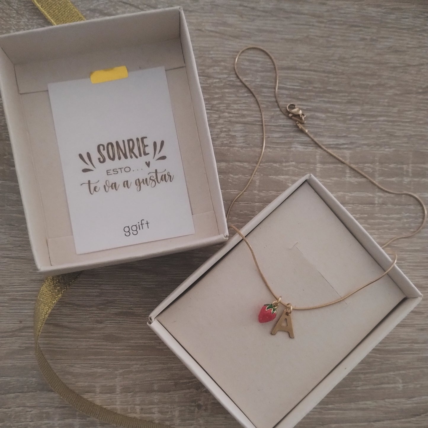 Collar Fresa LITTLE STRAWVERRY — Collar personalizado | GGIFT