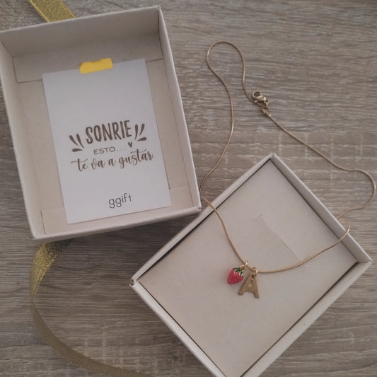 Collar Fresa LITTLE STRAWVERRY — Collar personalizado | GGIFT
