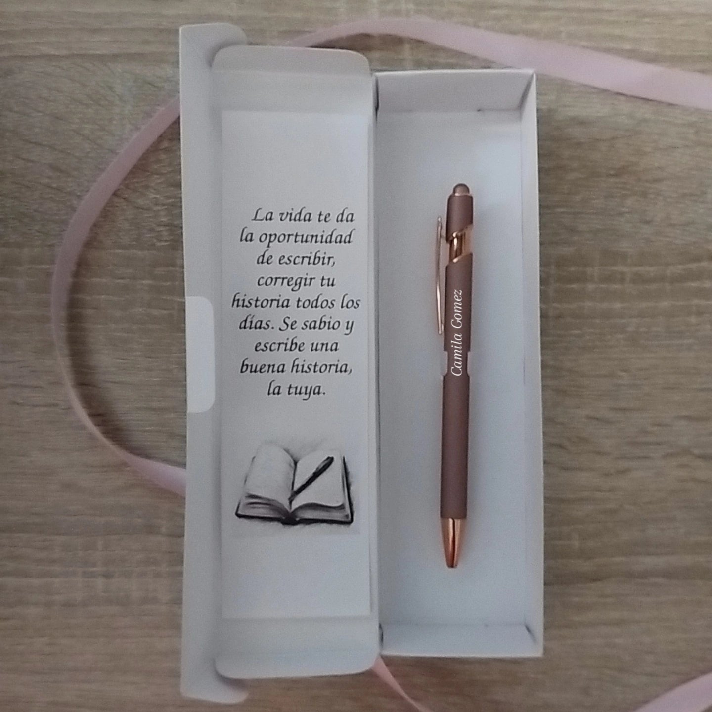 Bolígrafo personalizado con grabado laser PEACH — Bolígrafo personalizado | GGIFT