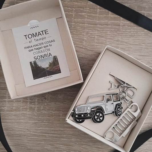 LLavero vehículo  DUO JEEP COOL — Llavero personalizado | GGIFT