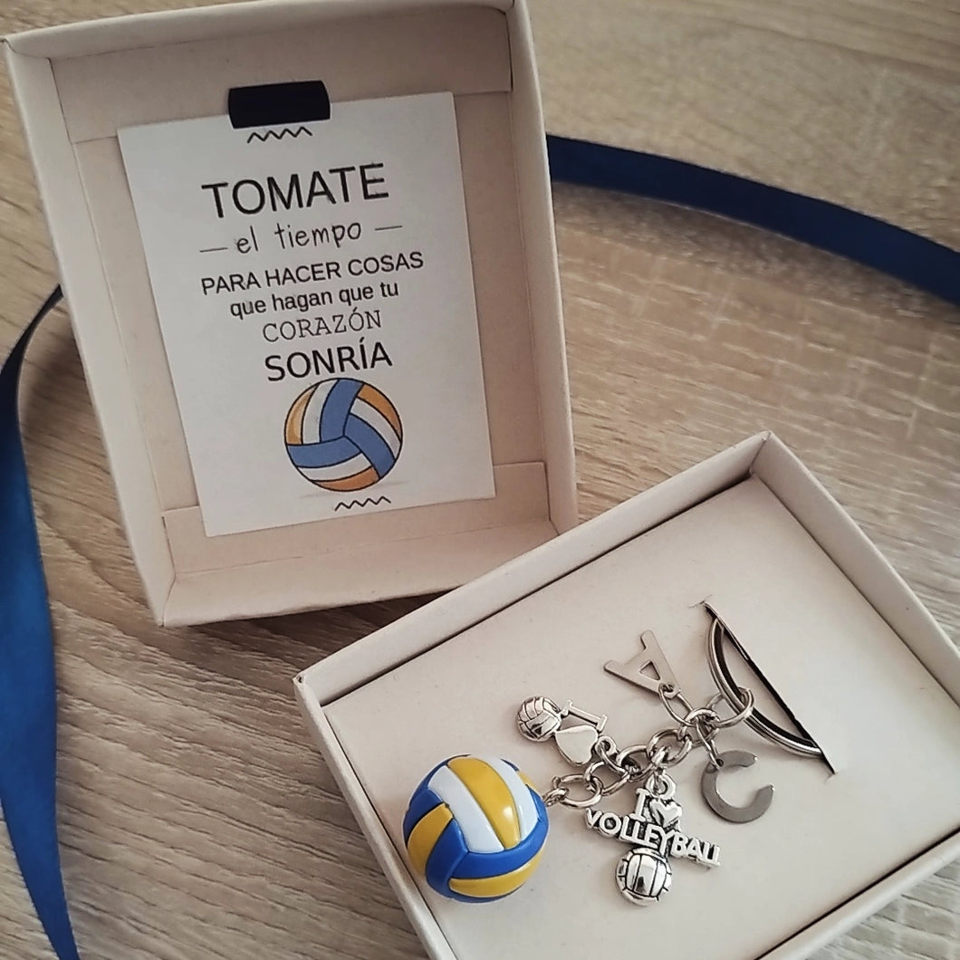 LLavero Voleibol Silver