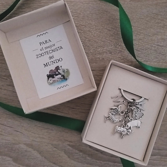LLavero Animales SILVER ZOOTECNISTA — Llavero personalizado | GGIFT
