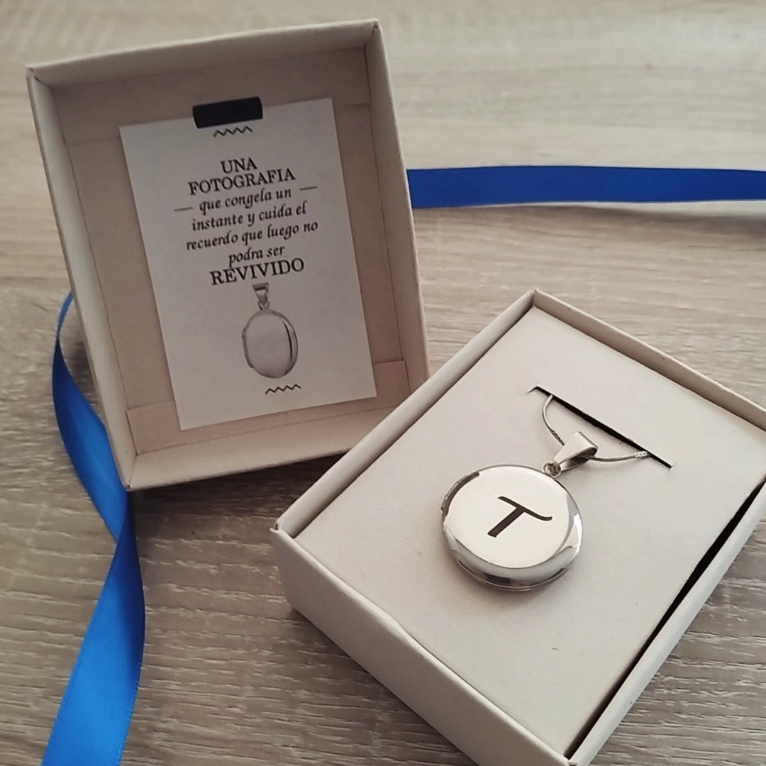 Relicario con Fotos personalizadas SILVER — Collar personalizado | GGIFT
