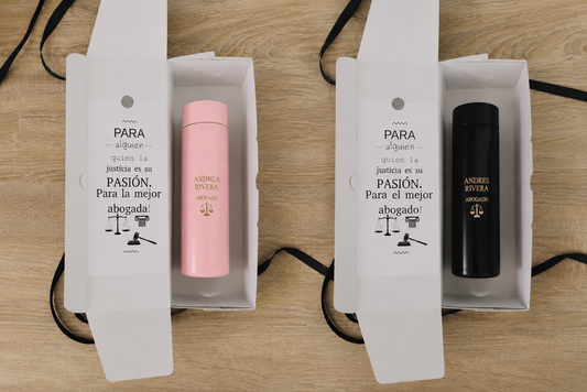 Duo Termos personalizado con grabado laser