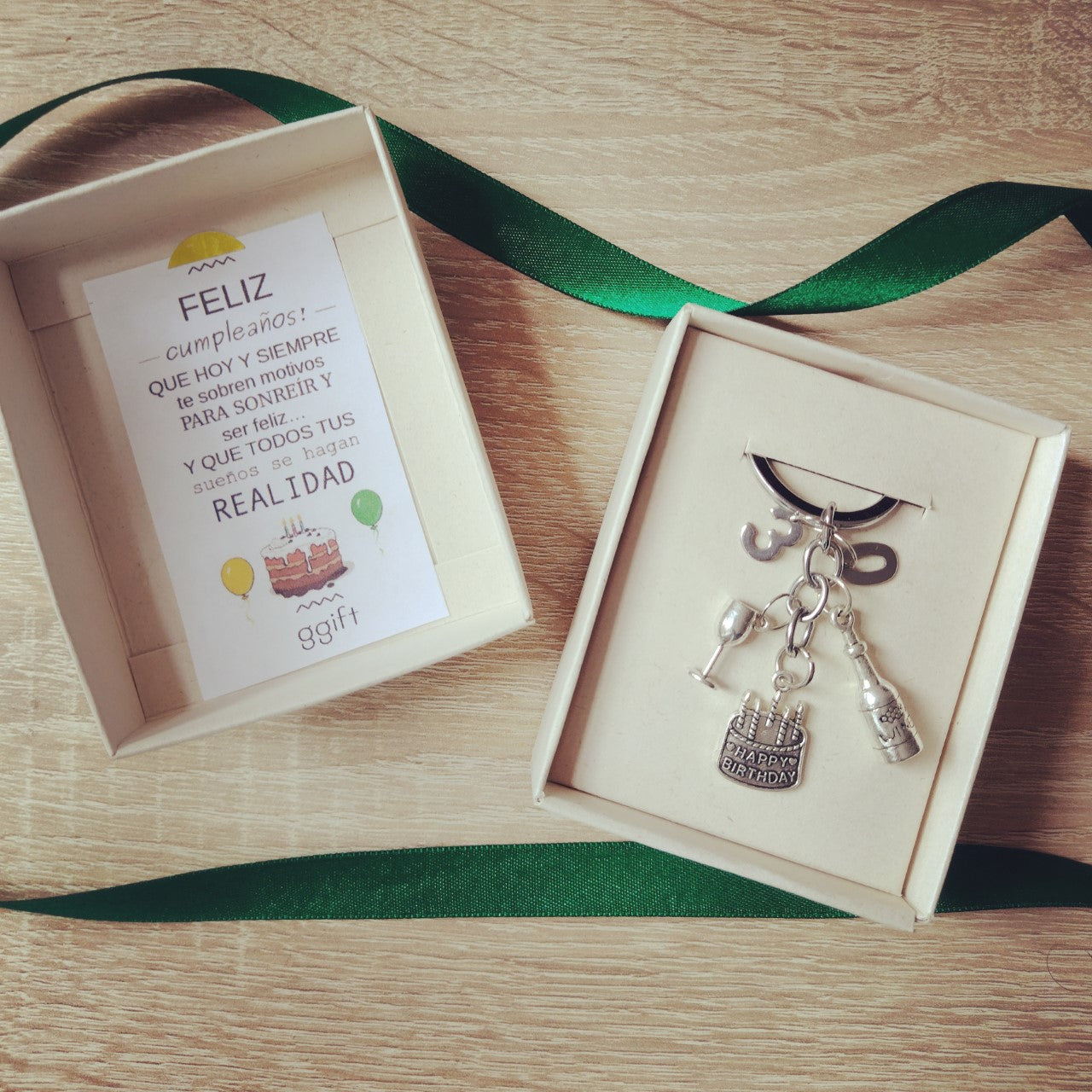 HAPPY BIRTHDAY (INCLUYE DOS NUMEROS) — Llavero personalizado | GGIFT