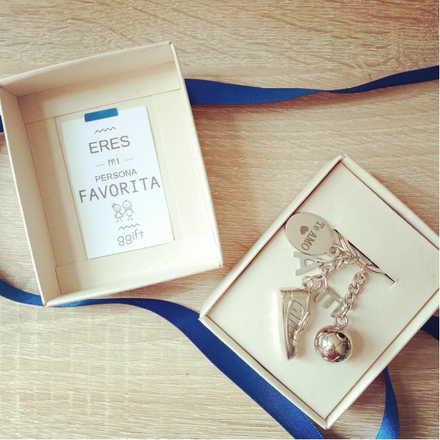MESSI Y PLACA TE AMO — Llavero personalizado | GGIFT