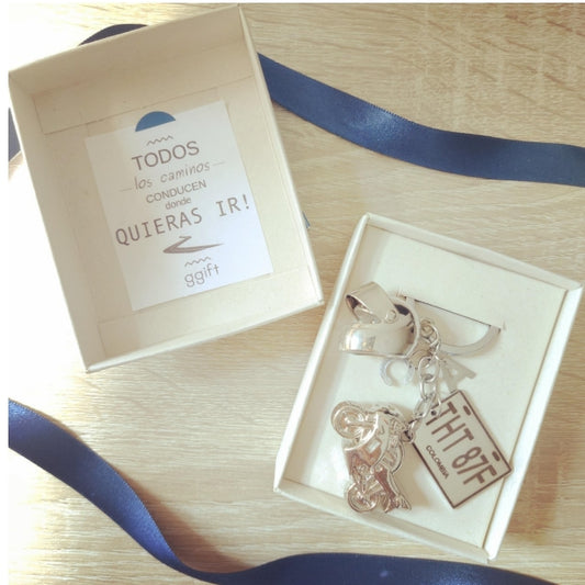 PLACA CON DUO HIGHWAY — Llavero personalizado | GGIFT