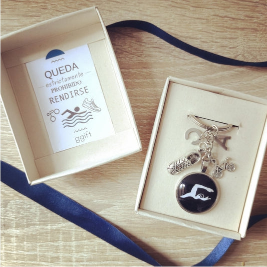 Llavero Triatlón SWIMMER — Llavero personalizado | GGIFT