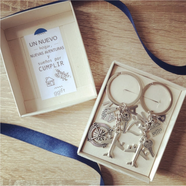 DUO DESTINY LOVE (INCLUYE 2  LETRAS EN CADA LLAVERO) — Llavero personalizado | GGIFT