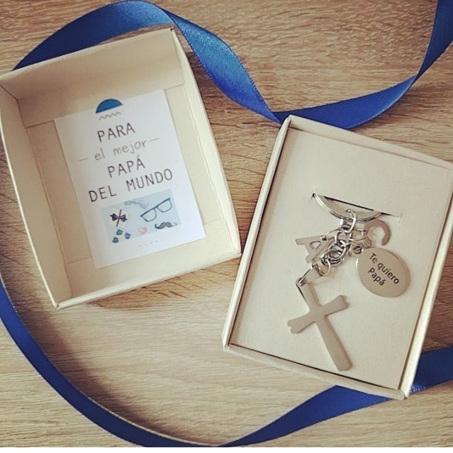 PARA PAPA CRUZ DE FE — Llavero personalizado | GGIFT