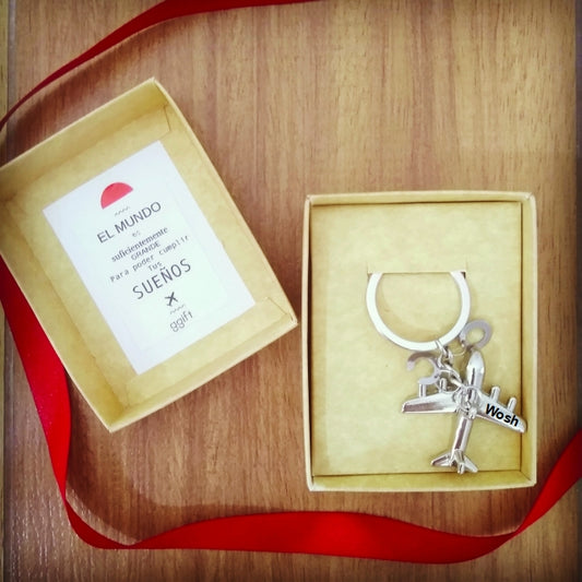 AVIÓN ÉLITE (INCLUYE GRABADO) — Llavero personalizado | GGIFT