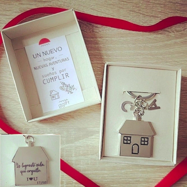 LINDO HOGAR (INCLUYE GRABADO) — Llavero personalizado | GGIFT