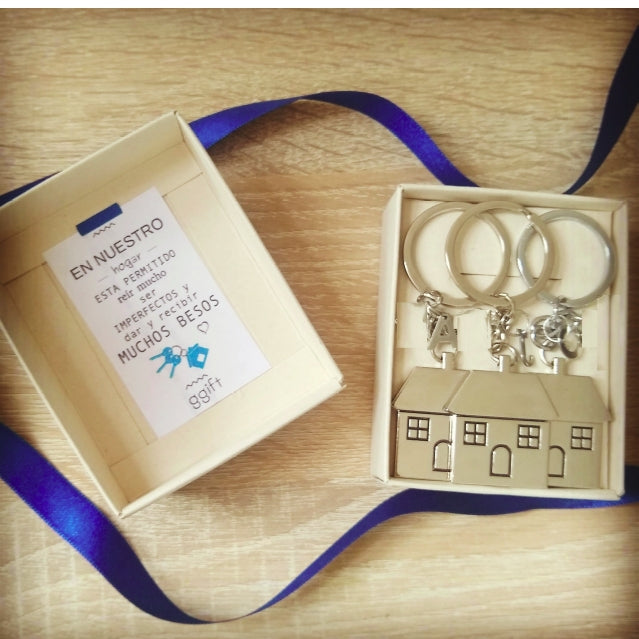 LLavero casa TRIPLE LINDO HOGAR — Llavero personalizado | GGIFT