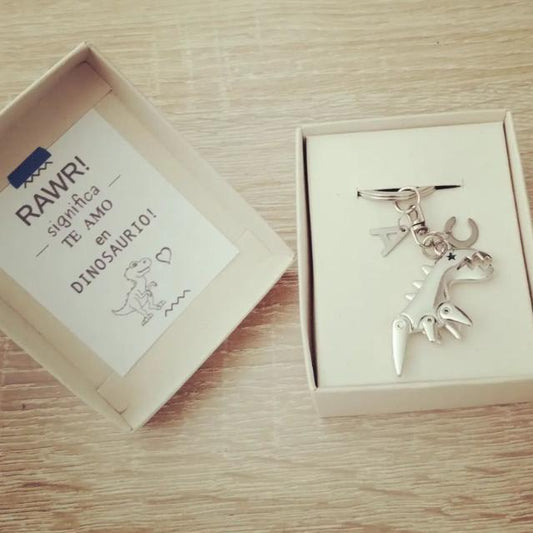 Llavero Dinosaurio SILVER DINOSAUR — Llavero personalizado | GGIFT