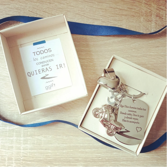 DIOS TE CUIDA DUO HIGHWAY — Llavero personalizado | GGIFT