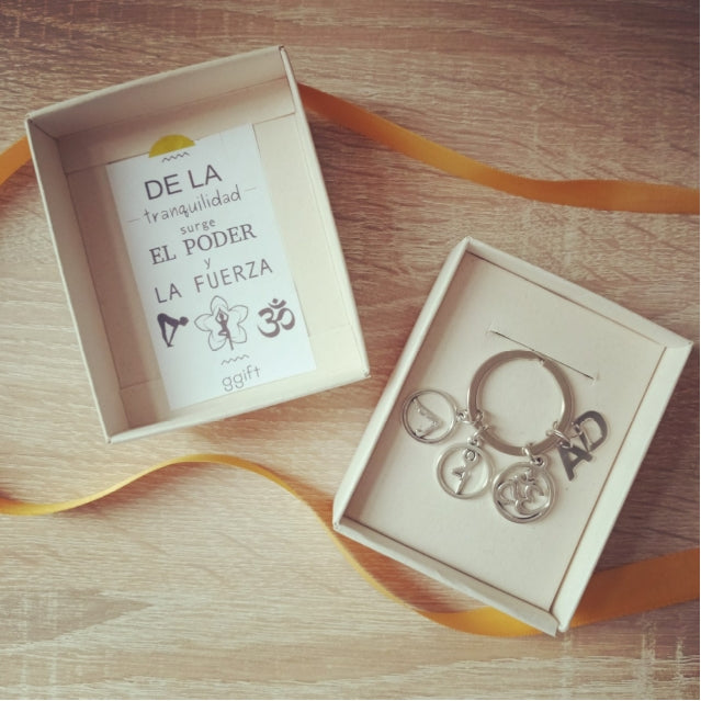 Llavero Joga SILVER — Llavero personalizado | GGIFT