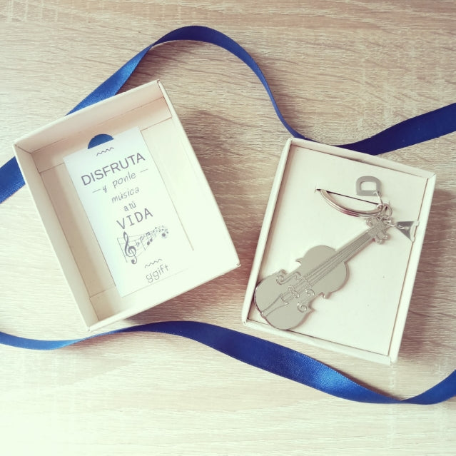 LLavero Violín SILVER — Llavero personalizado | GGIFT