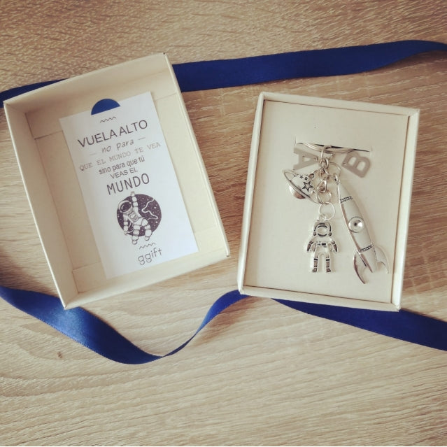 Llavero Astronauta SILVER ASTRONAUT — Llavero personalizado | GGIFT