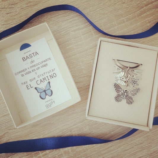 Llavero Mariposa SILVER BUTTERFLY — Llavero personalizado | GGIFT